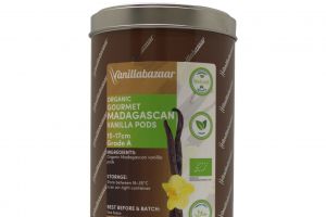 500g Gourmet Organic Madagascan Vanilla Pod Tin